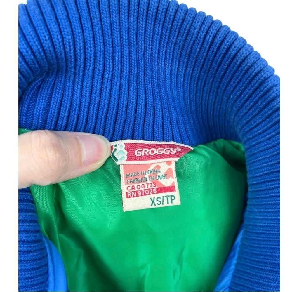 Y2K Groggy Blue Puffer Vest Gillet Size XS - Picture 6 of 8